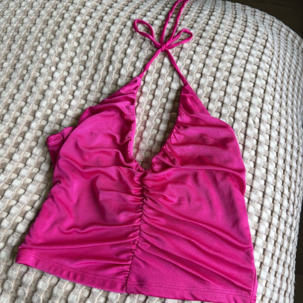 Forever 21 Fuchsia Halter Top